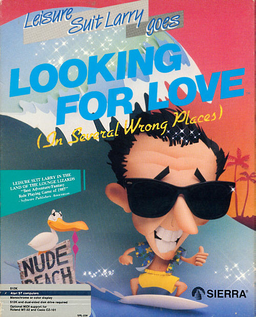 Leisure Suit Larry 1, 2 & 3 box art for Atari ST